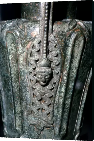 Detail of Celtic Bronze Flagon from Durrnberg near Hallein, Austria, late 5th century BC
