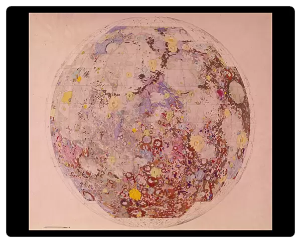 Geological map of the moon, 1967