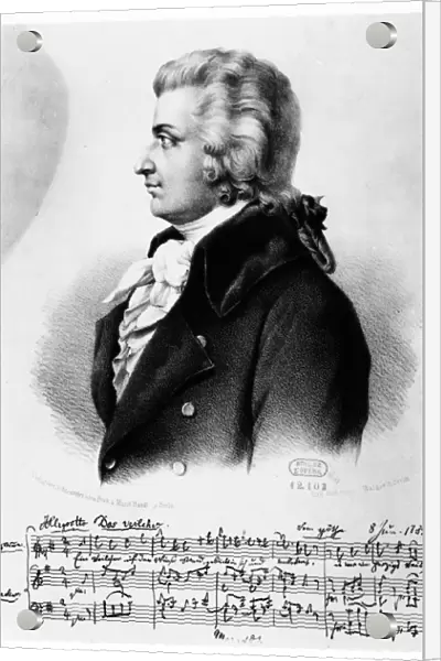 Wolfgang Amadeus Mozart (1756-1791), c1790