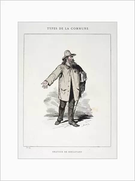 Orateur de Boulevard, Paris Commune, 1871