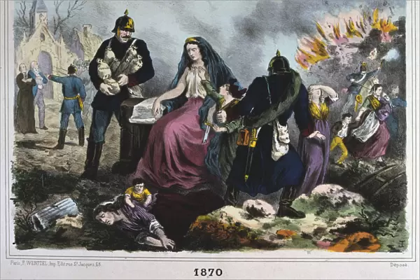 Allegory of France of 1870, Franco-Prussian war, 1870-1871