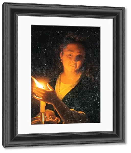 Woman with Candle, late 1660s. Artist: Godfried Schalcken