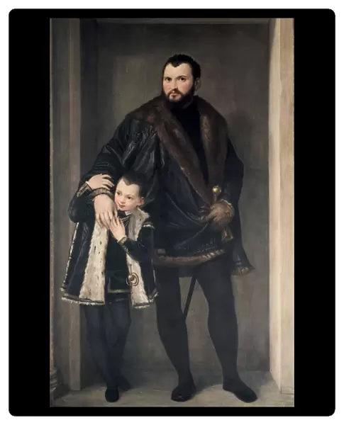 Giuseppe da Porto and his Son, 16th century. Artist: Paolo Veronese
