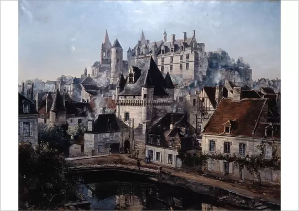 The Port of Cordelieres and Castle Loches, 1891. Artist: Emmanuel Lansyer