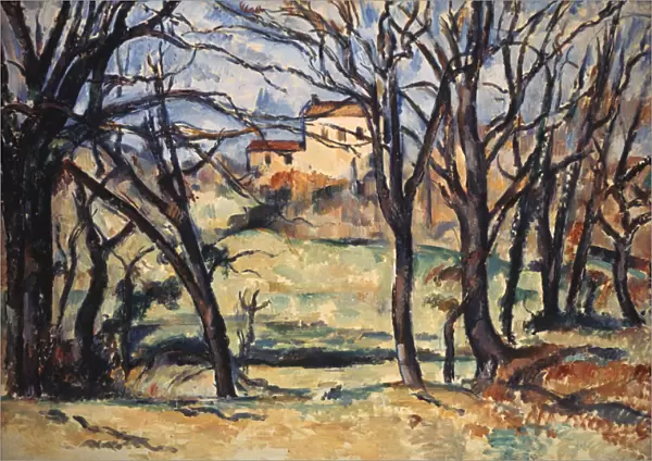 House behind Trees on the Road to Tholonet, c1885. Artist: Paul Cezanne