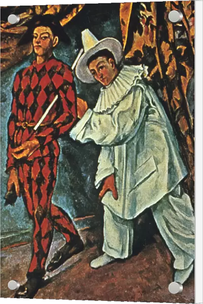 Arlequin et Pierrot, 1888. Artist: Paul Cezanne