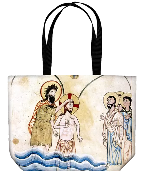 The Baptism of Jesus by St John the Baptist, c1334. Artist: Vardan Lorets i