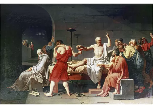 The Death of Socrates, 4th century BC, (1787). Artist: Jacques-Louis David