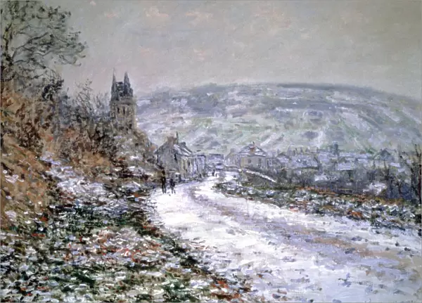 Entrance to the Village of Vetheuil in Winter, 1880. Artist: Claude Monet