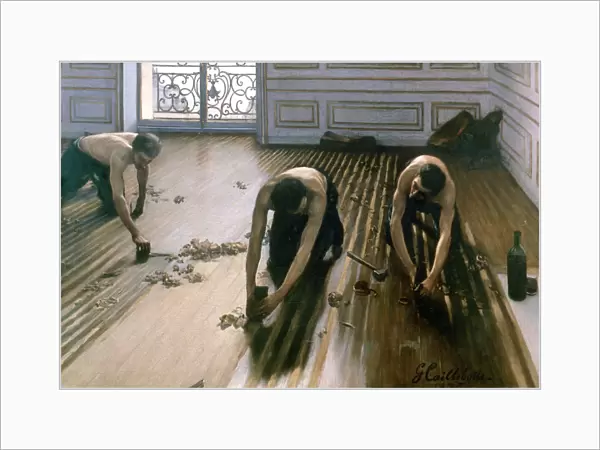 The Parquet Planers, 1875. Artist: Gustave Caillebotte