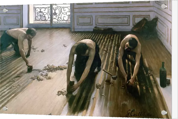 The Parquet Planers, 1875. Artist: Gustave Caillebotte