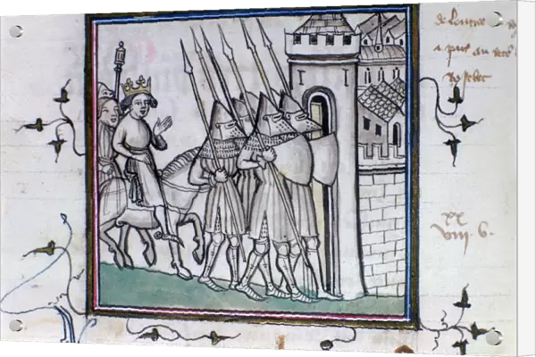 The return of Charles VI of France after the Battle of Rosbecque, 1382, (14th-15th century)