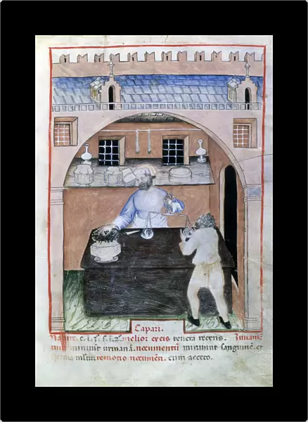 Seller of capers, 1390-1400