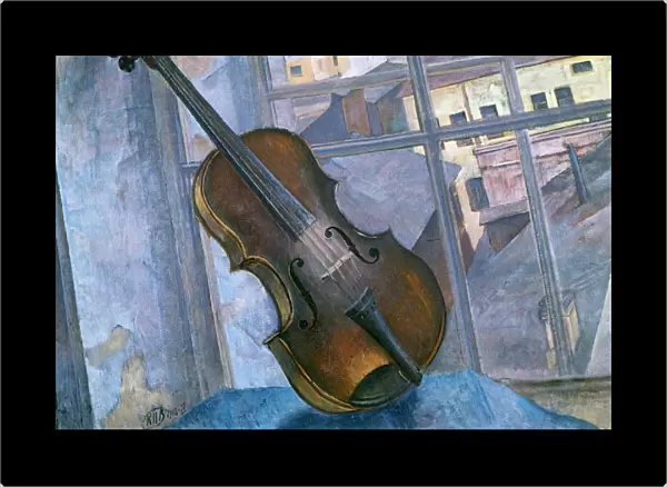 Still Life With a Violin, 1918. Artist: Kuz ma Petrov-Vodkin