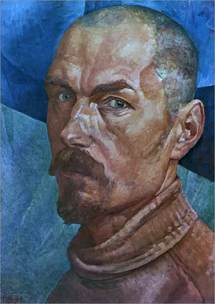 Self-Portrait, 1918. Artist: Kuz ma Petrov-Vodkin