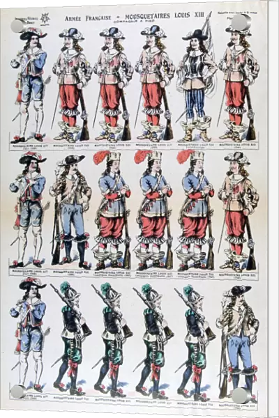 French Army; musketeers of Louis XIII, 17th century (19th century)