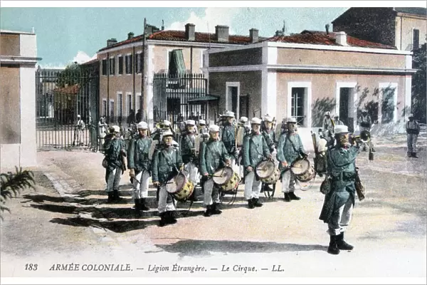 Marching band, French Foreign Legion, c1910