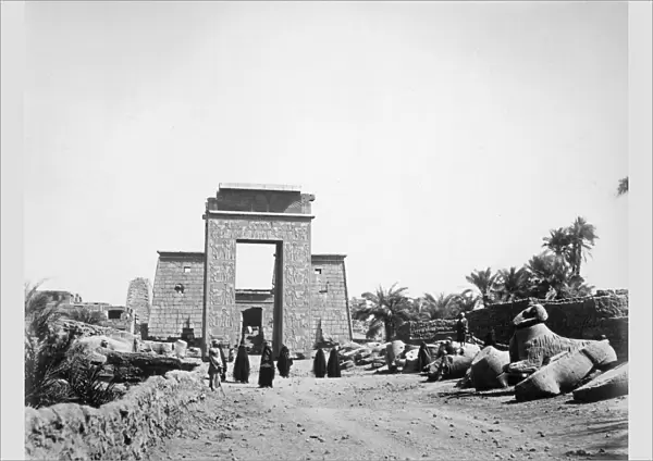 Avenue of sphinxes, Karnak, Egypt, 1878