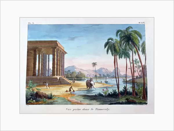 A View of Tinnevelly, India, 1828. Artist: Marlet et Cie