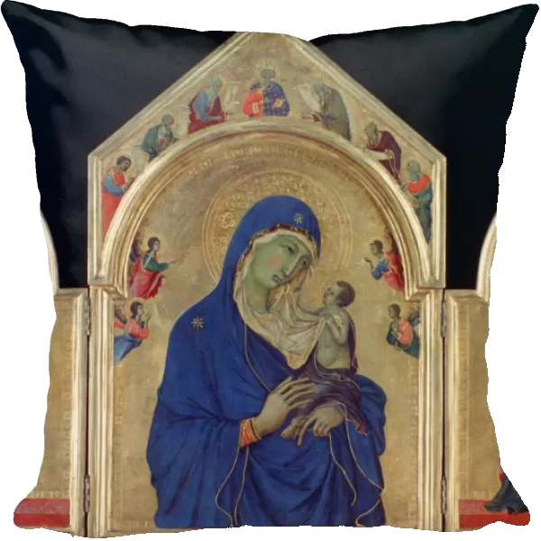Madonna and Child with St Dominic and St Aurea, c1315. Artist: Duccio di Buoninsegna