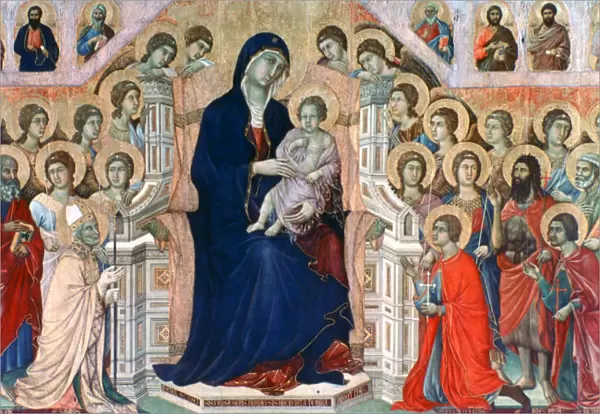 Maesta, (Madonna with Angels and Saints), 1308-1311. Artist: Duccio di Buoninsegna