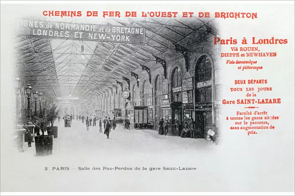 Saint-Lazare Station, Paris, c1900