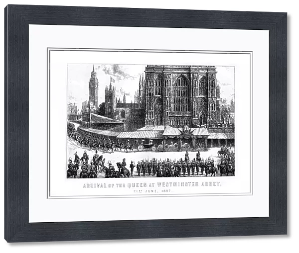 Arrival of the Queen at Westminster Abbey, London, 21 June, 1887, (1889)