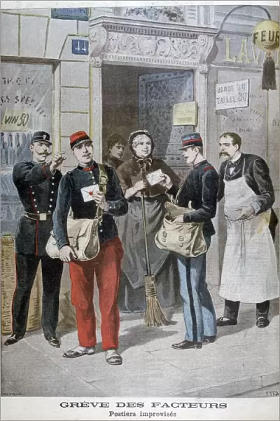 Post-office employees improvise, 1899. Artist: Henri Meyer