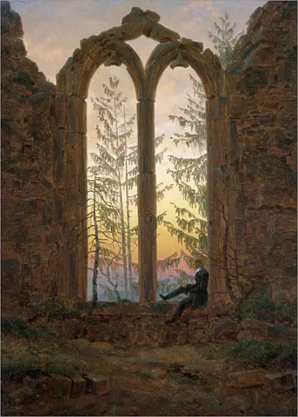 The Dreamer (Ruins of the Oybin), c1835. Artist: Caspar David Friedrich