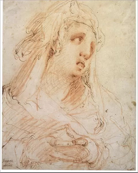 A Young Woman (Mary Magdalene?), late 16th or early 17th century. Artist: Hendrik Goltzius