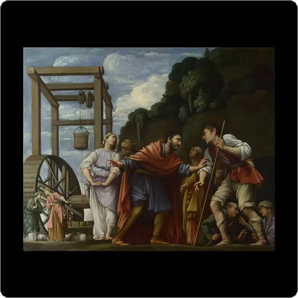 Moses defending the Daughters of Jethro, 1610. Artist: Saraceni, Carlo (1579-1620)