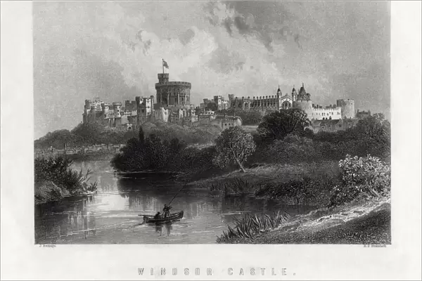 Windsor Castle, England, 1883. Artist: Edward Paxman Brandard