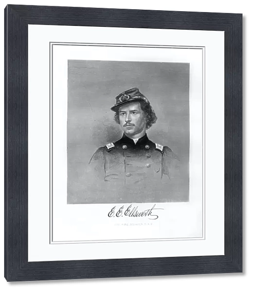 Colonel Ephraim Elmer Ellsworth, American soldier, (1872)