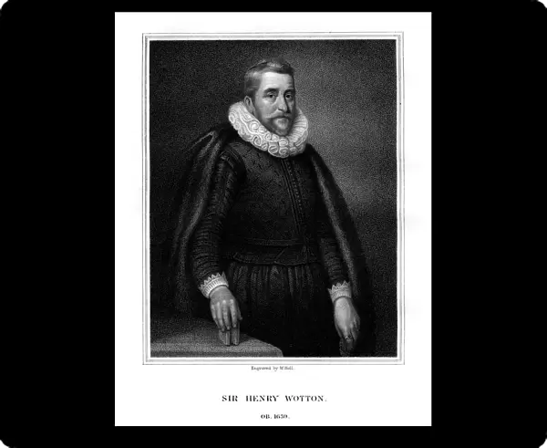 Sir Henry Wotton, English author and diplomat, (1824). Artist: W Holl