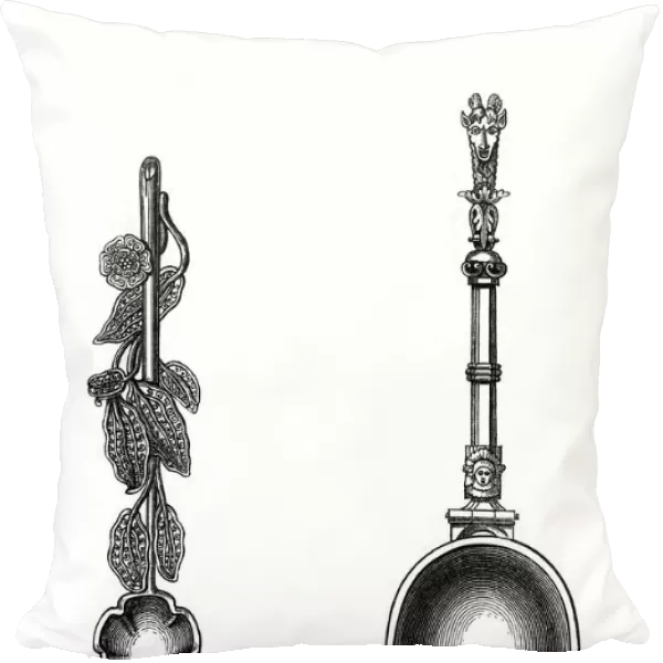 Spoons, 16th century, (1843). Artist: Henry Shaw