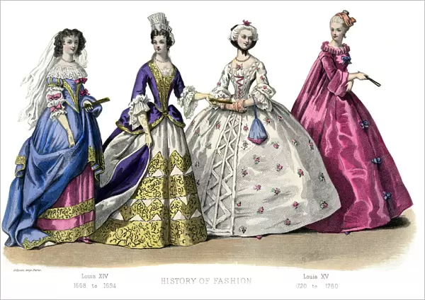 French costume: Louis XIV, Louis XV, (1882)