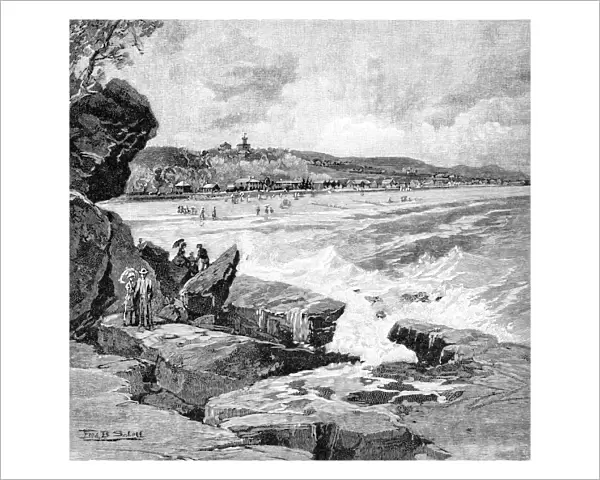 Ocean beach, Sydney, New South Wales, Australia, 1886. Artist: Frederic B Schell