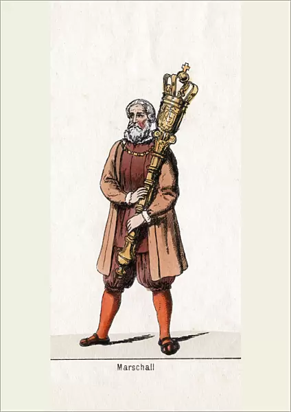 Marshal costume design for Shakespeares play, Henry VIII, 19th century