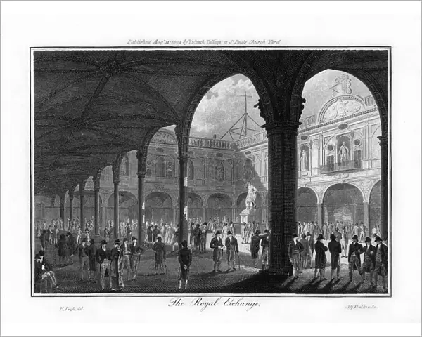 The Royal Exchange, London, 1804. Artist: Walker