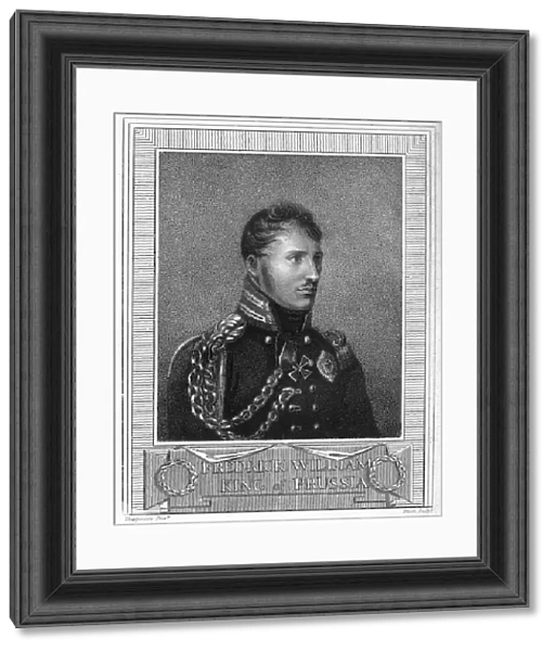 Frederick William III, King of Prussia, 19th century. Artist: Blood