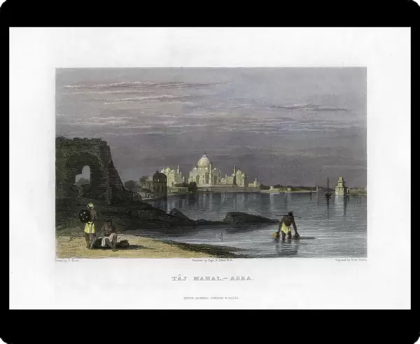 Taj Mahal, Agra, India, 19th century. Artist: Robert Wallis