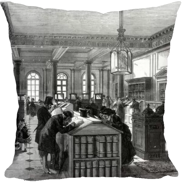 The new registry of wills office, Somerset House, London, 1875
