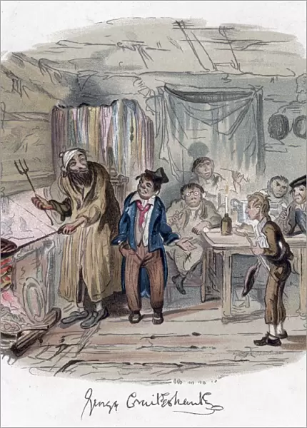 Oliver Twist, c1838. Artist: George Cruikshank