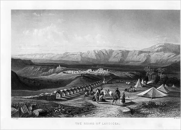 The ruins of Laodicea, 1887. Artist: W Wallis