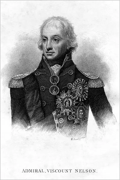 Horatio Nelson (1758-1805), 1st Viscount Nelson, 1837. Artist: W Read