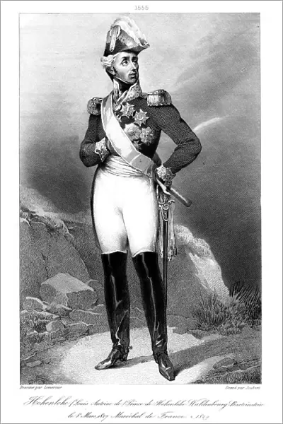 Louis Aloy de Hohenlohe-Waldenburg-Bartenstein (1765-1829), Marshal of France, 1839. Artist: Joubert