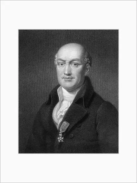 Jean Baptiste Joseph Delambre, French mathematician and astronomer, (1836). Artist: B Holl