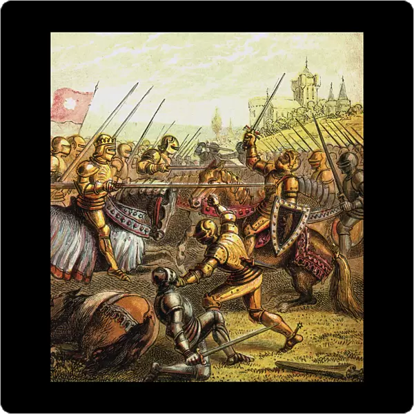 Battle Of Tewkesbury, 1471, (c1850)