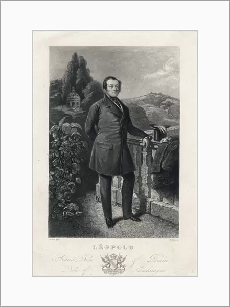 Leopold I, Grand Duke of Baden, 19th century. Artist: Raffaut