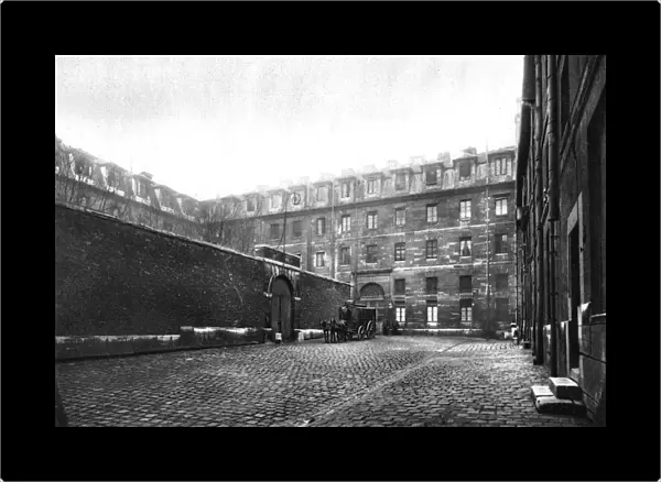 Courtyard of Saint Lazare womens prison, Paris, 1931. Artist: Ernest Flammarion